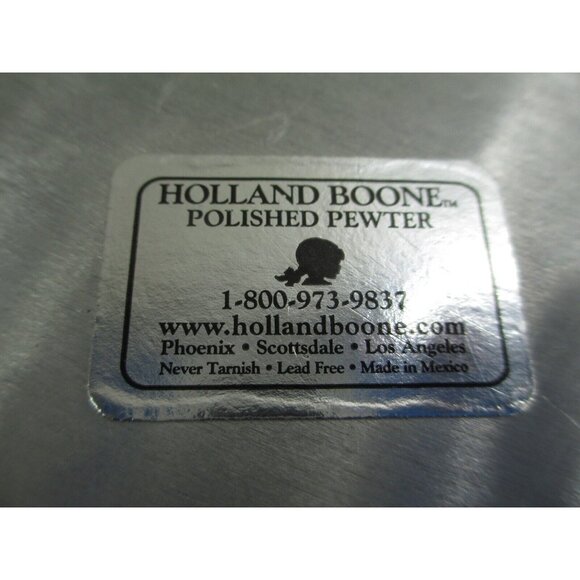 Vintage Holland Boone polished pewter plate spiral serving party - Picture 8 of 12